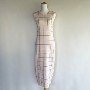 Victoria Beckham Intarsia Check Dress - sz 3 (= 8 US)